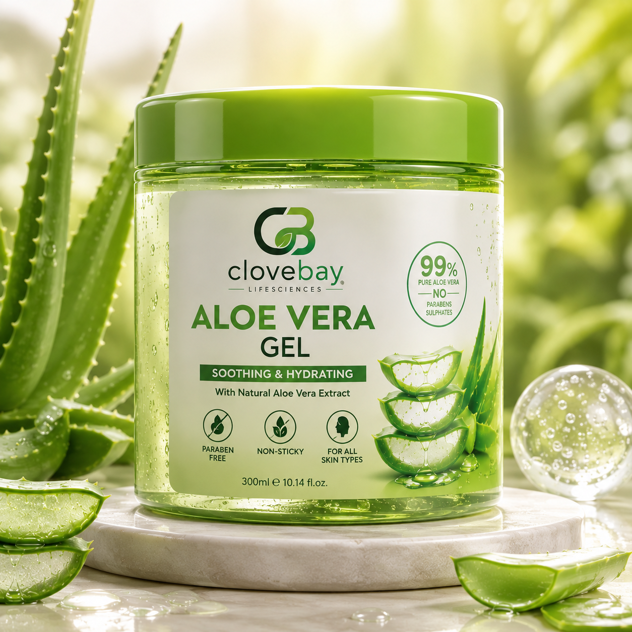 Aloe Vera Gel by CloveBay Lifesciences